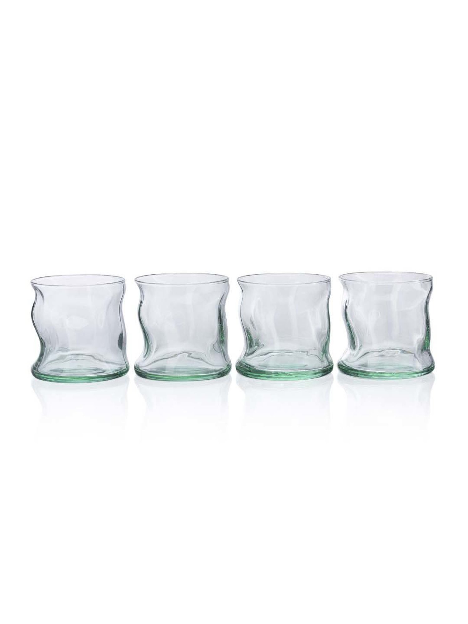 Pasabahce Green Amorf Eco Friendly Whisky Glasses (0.34 L) - Set of 4