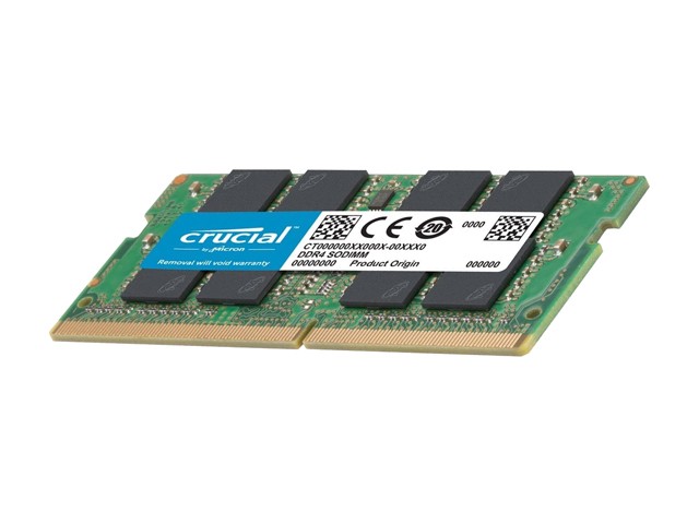 Crucial 32GB (2 x 16GB) DDR4 2666MHz DRAM (Notebook Memory) CL19 1.2V DR SODIMM (260-pin) CT2K16G4SFD8266