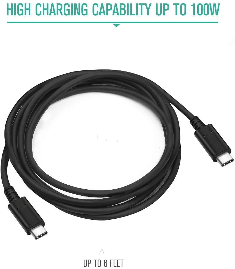 USB Type C Wall Charger, Nekteck 65W MacBook Pro Charger with Power Delivery, USB-IF Certified, 6FT USB C Cable Compatible with HP Spectre, Dell XPS, Matebook, Pixel, Galaxy, iPhone 11 Pro