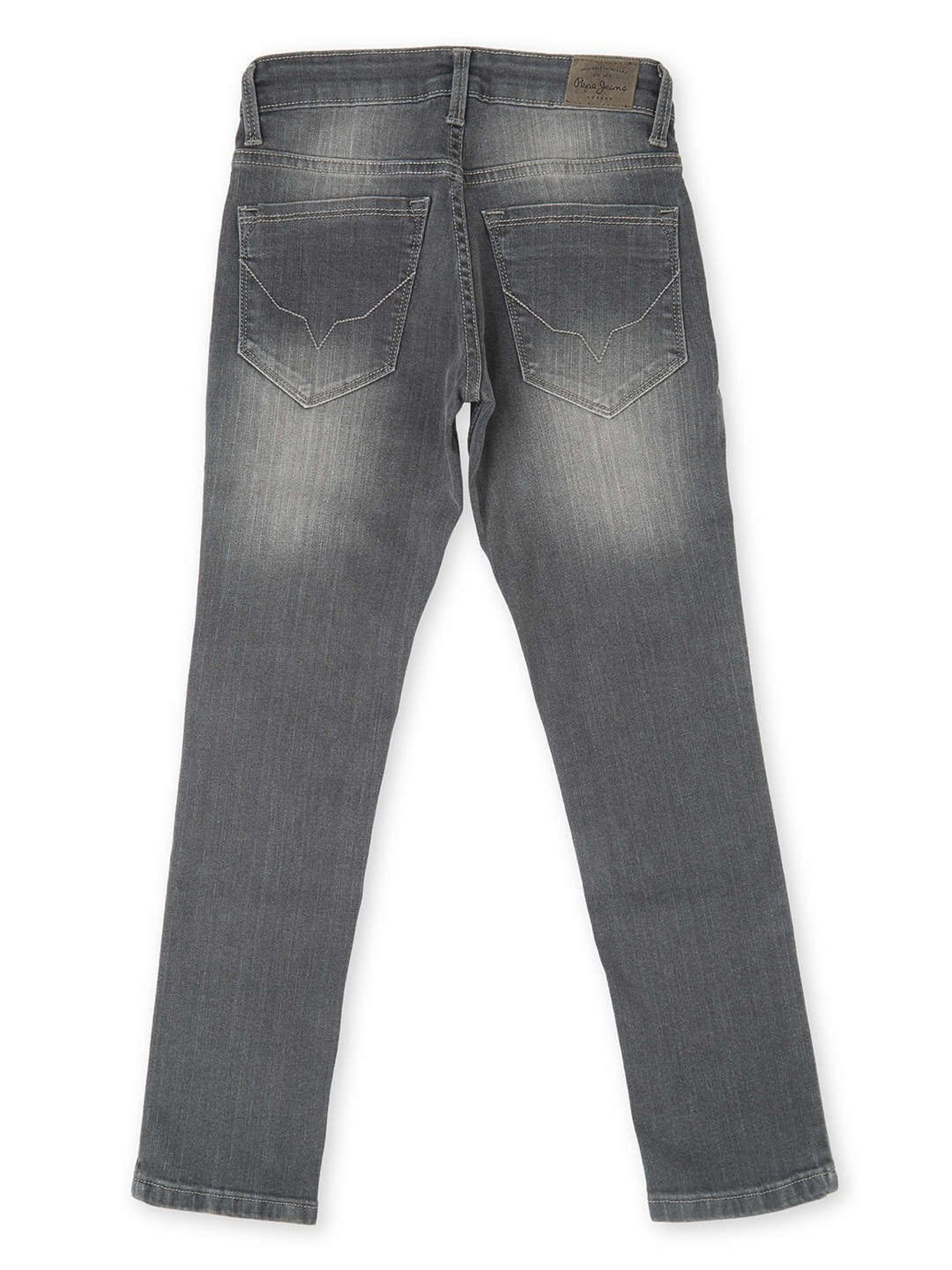 Pepe Jeans Boys Dark Blue Solid Jeans