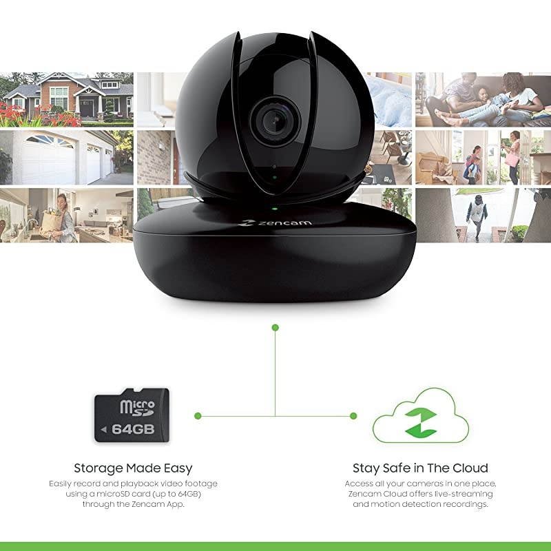 Amcrest  WiFi Camera Pet Dog Camera Nanny Cam with TwoWay Audio Baby Monitor with Cell Phone App PanTilt WiFi Wireless IP Camera Micro SD Card RTSP Cloud Night Vision M1B