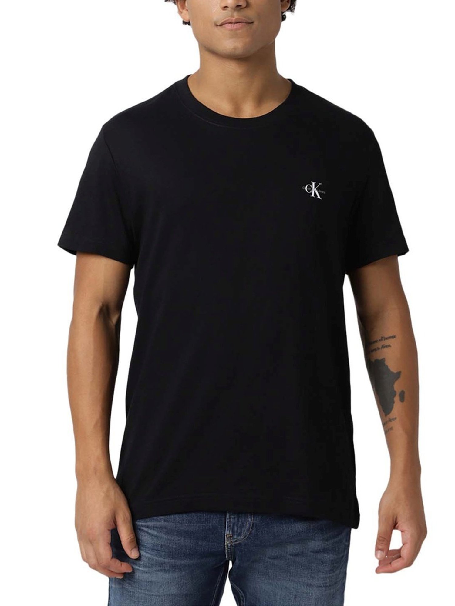 Calvin Klein Jeans Black Regular Fit T-Shirt