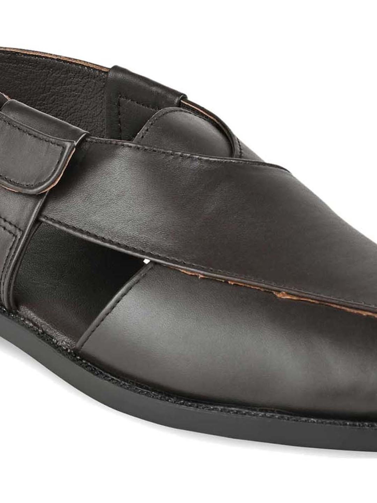 Regal Men's Brown Back Strap Sandals