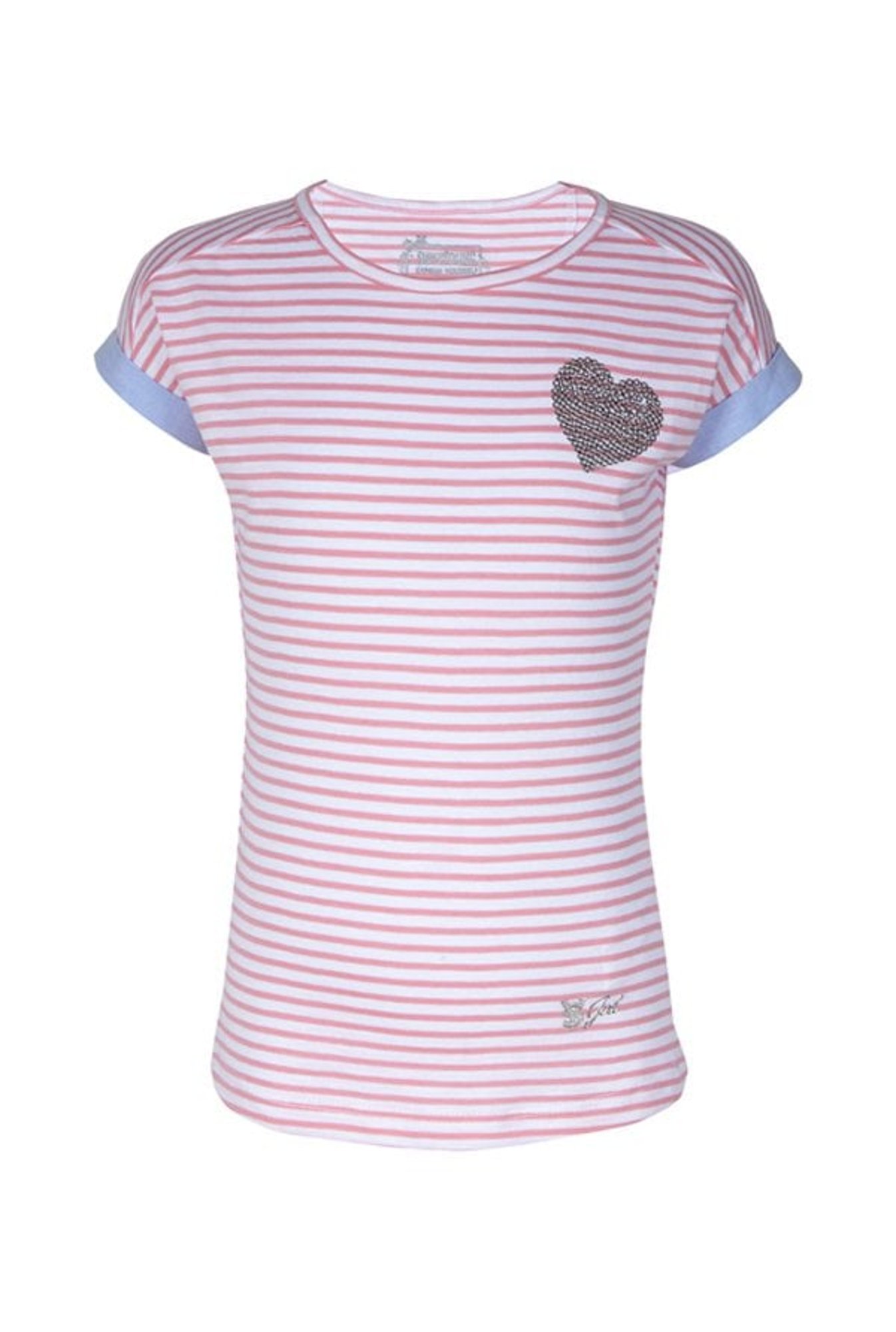 Superyoung Kids Pink Striped T-Shirt