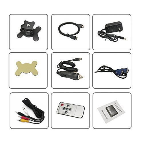 Sourcingbay 7inch Digital TFT-LED Color Display Monitor Car/PC Receiver With HDMI/VGA/AV Input