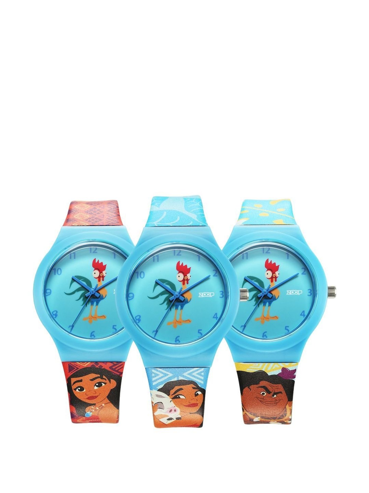 Zoop 16018PP06 Disney Kids Analog Watch with 3 Straps