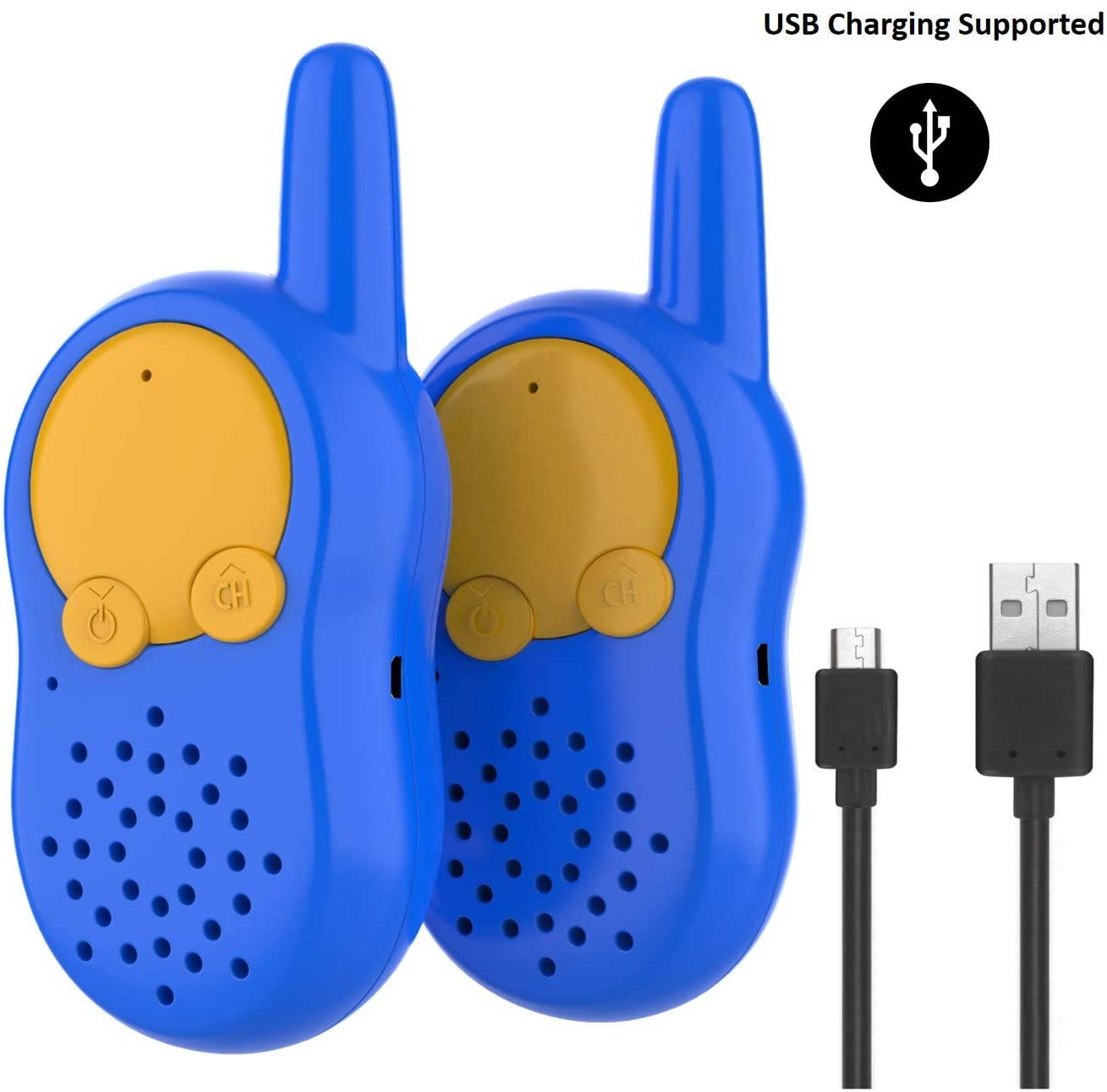 Walkie Talkies for Toddlers 3 Privacy Channels Rechargeable Kids Two Way Radios 3Kms Long Range Birthday Gifts for Boys Age 3 4 5 Boy Toys Gift 3 4 5 Year Old Baby Toddler Walky Talky