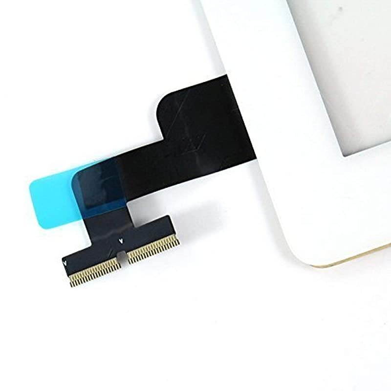 Digitizer Compatible with iPad 2 White 97 Inch Touchscreen Front Display Assembly Incl Tool kit