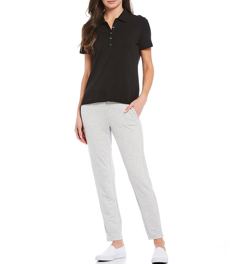 Preston & York Caroline Bow Woven V-Neck 3/4 Sleeve Blouse