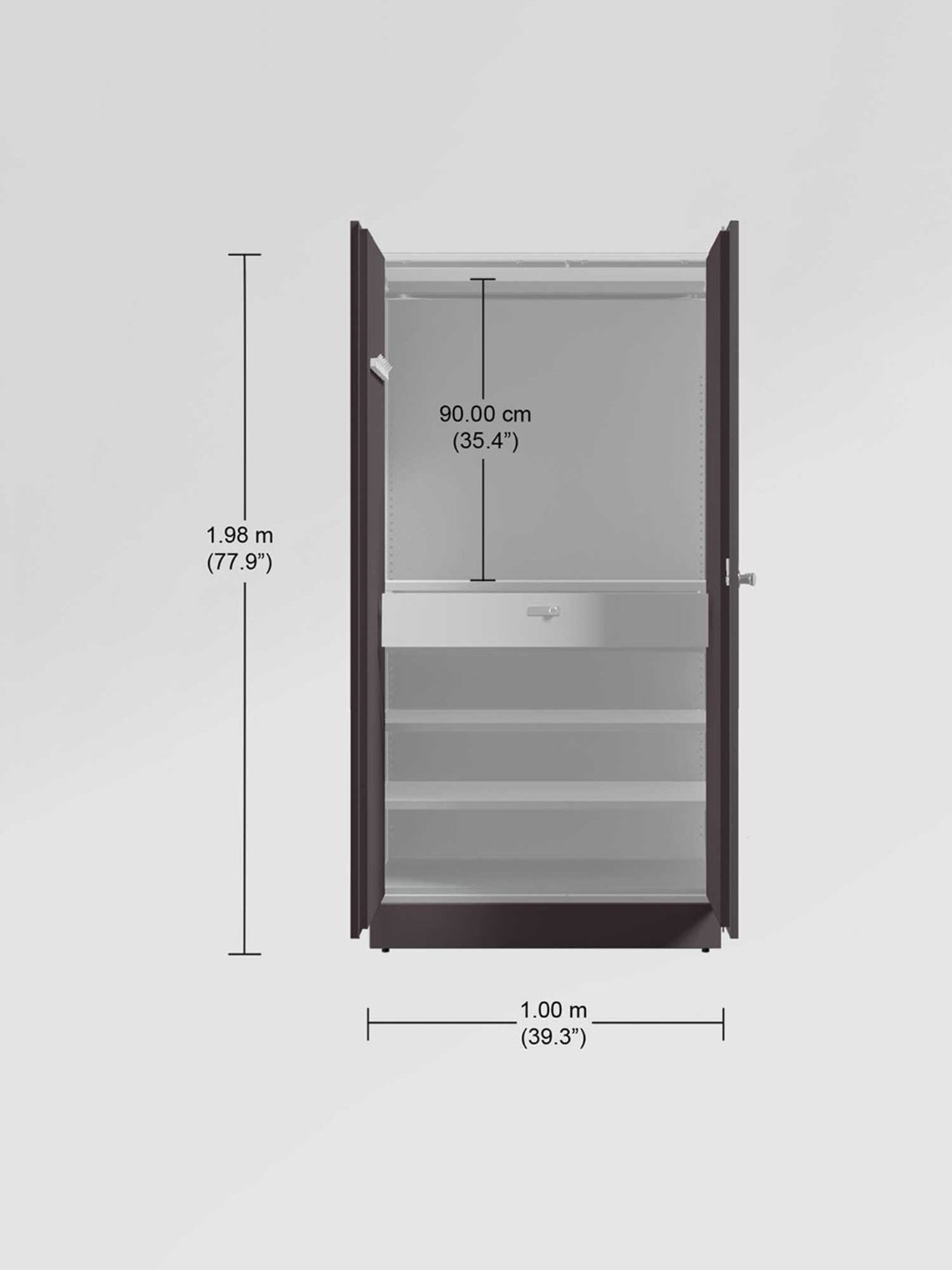 Home Basics 5 Dual Hook Chrome Plated Steel Over the Door Hanging Rack