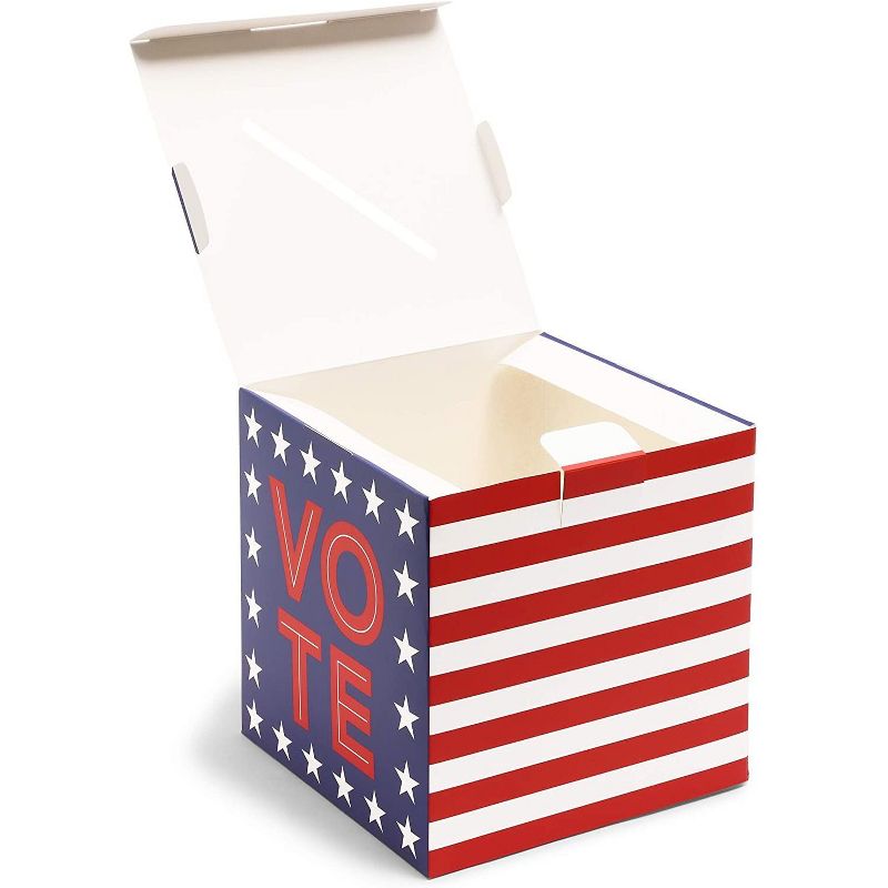 Sparkle and Bash 51 Pack Patriotic Voting Box with Cards for Election Day (8 in Box)