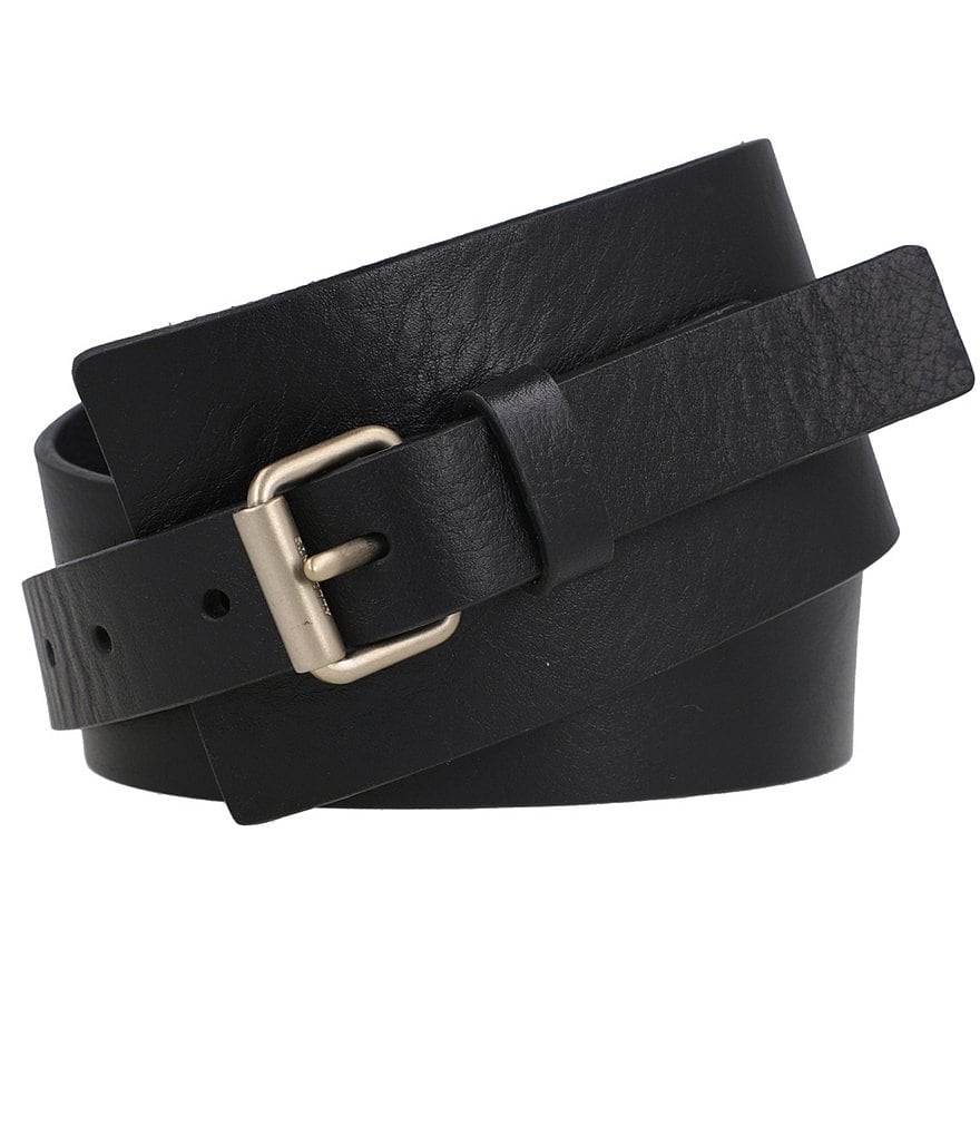 AllSaints 3#double; Asymmetrical Leather Waist Belt