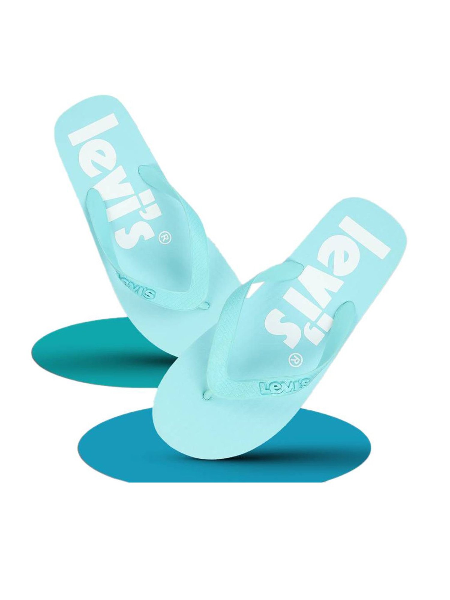 Levi's Men's Sky Blue Flip Flops