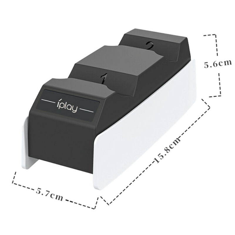 Dual Charging Station Charger Dock For PlayStation 5 Dual Sense Controller, 2 Ports USB Type-C Charger Dock Stand for PS5