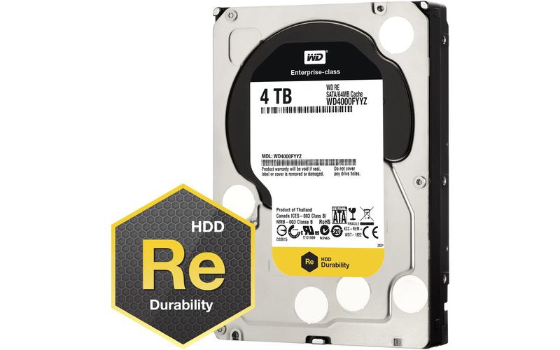 WD-IMSourcing - IMS SPARE RE WD4000FYYZ 4 TB 3.5" Internal Hard Drive - 7200rpm - 64 MB Buffer