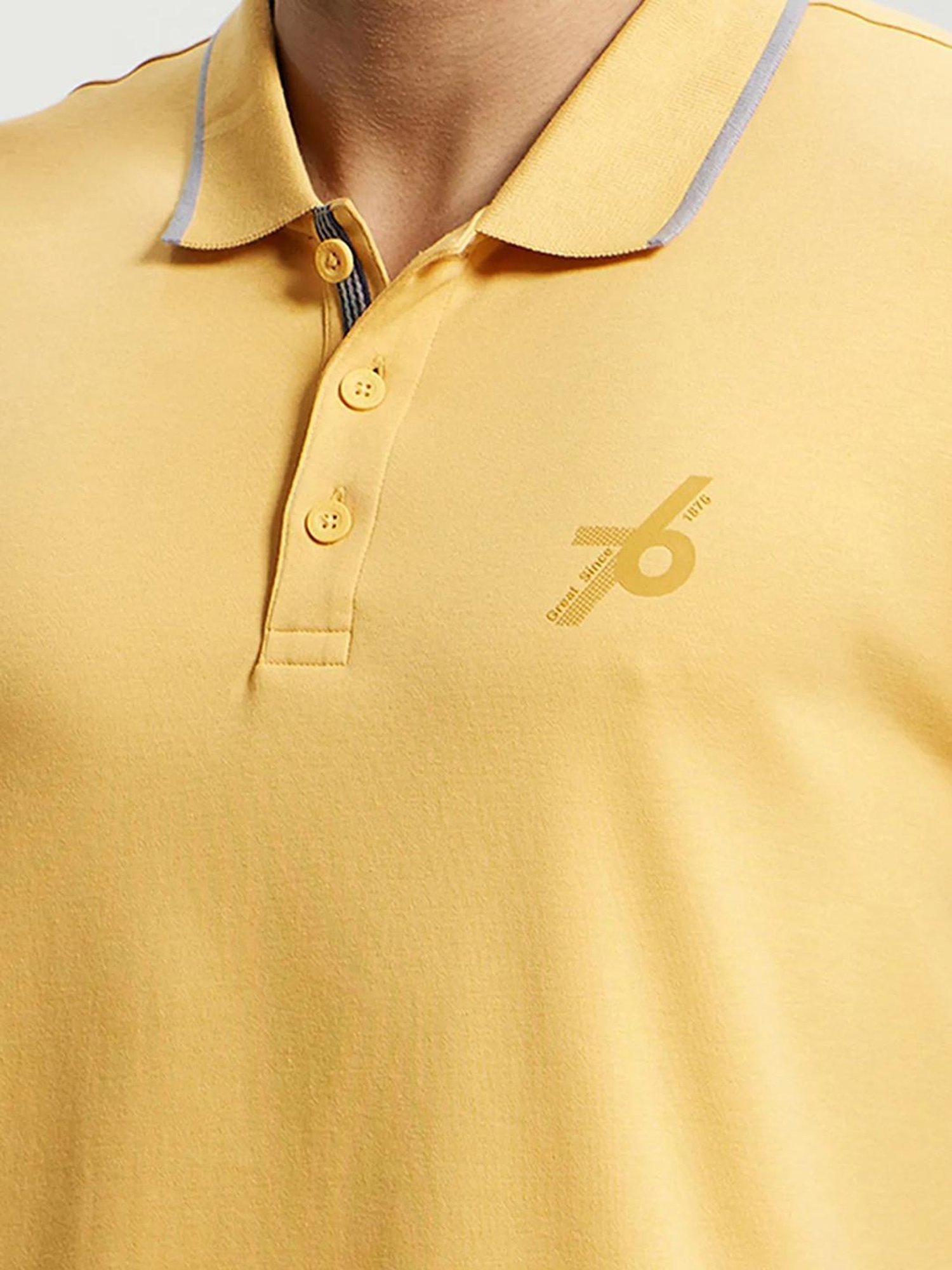 Jockey 3911 Burnt Gold Super Combed Cotton Rich Half Sleeves Polo T-Shirt (Logo Design May Vary)