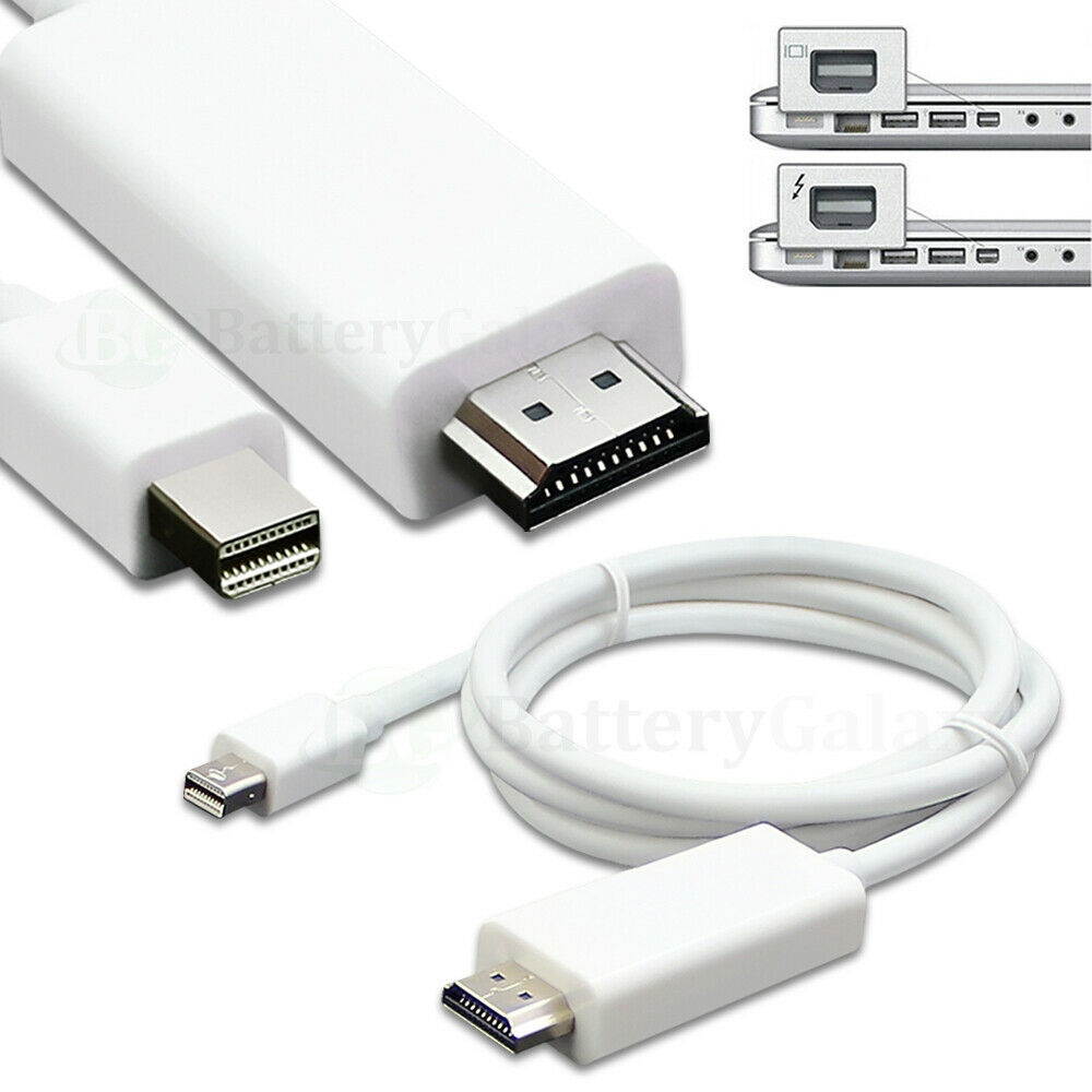100X ThunderBolt Mini Display Port to HDMI Cable Male For MacBook Pro Air iMac