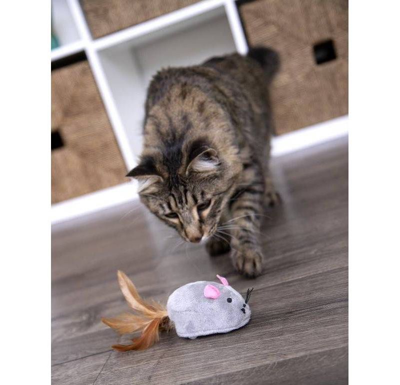 Petlinks Bumper Mouse Electronic Motion Cat Toy - Gray