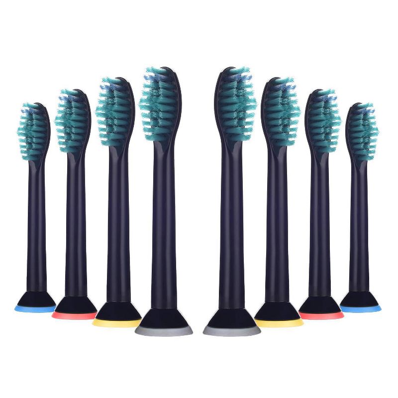 Pursonic Generic Replacement Brush Heads for Sonicare HX6014 Black - 8pk