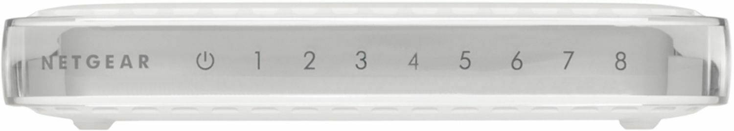 NETGEAR - 8-Port 10/100/1000 Mbps Gigabit Unmanaged Switch - White
