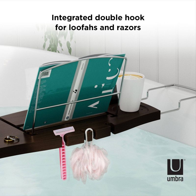 Aquala Bath Tub Caddy Brown - Umbra
