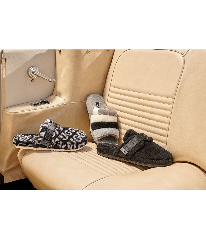 UGG&reg; Men's Scuff Logo Suede Slippers