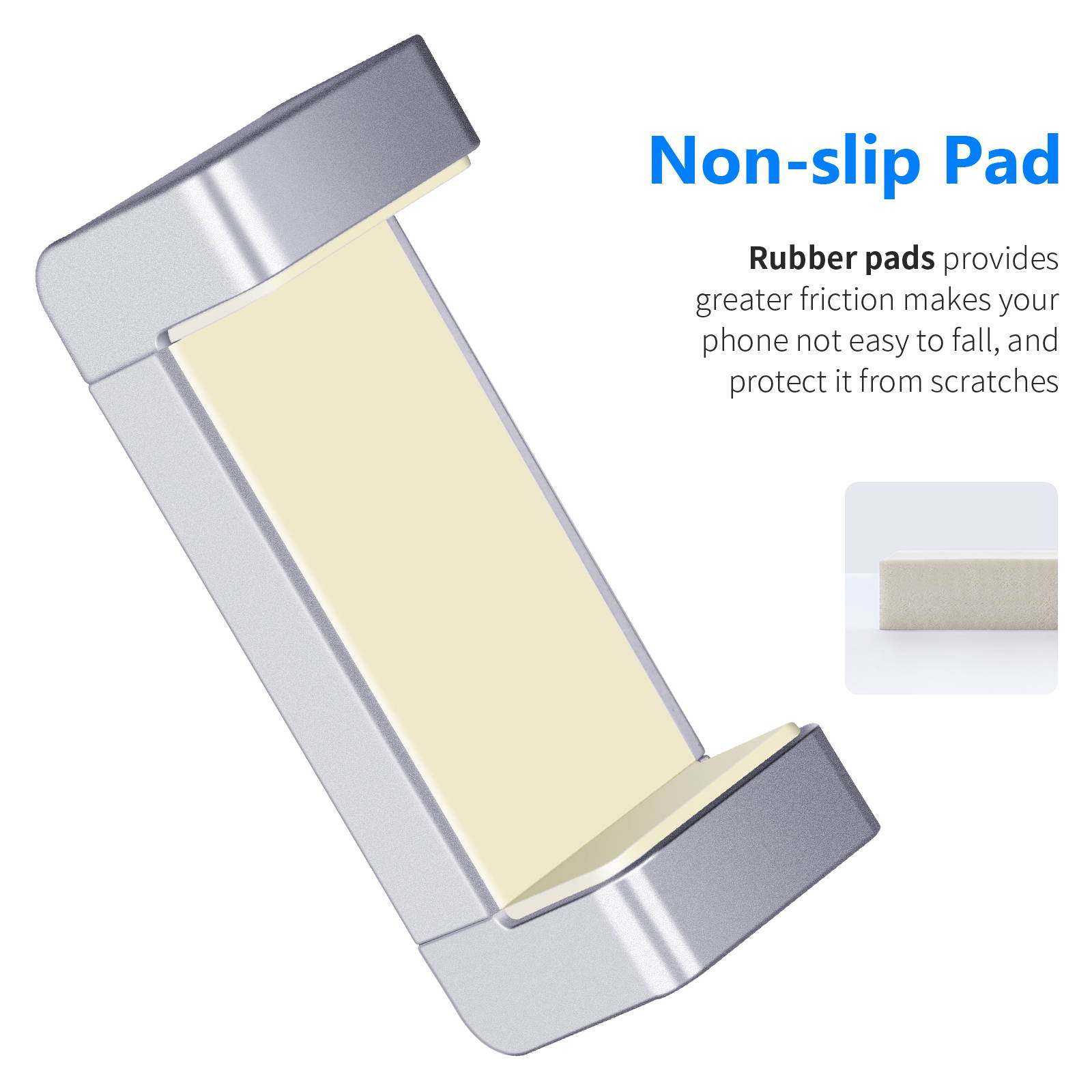 Neewer&reg; Easy-Adjust Two-way Smartphone Tripod Spring Lock Holder for iPhone 6 6+ 5S 5C 5 4S 4 Gold, Google Nexus 5 Samsung Galaxy S5 S4 S3 (White)