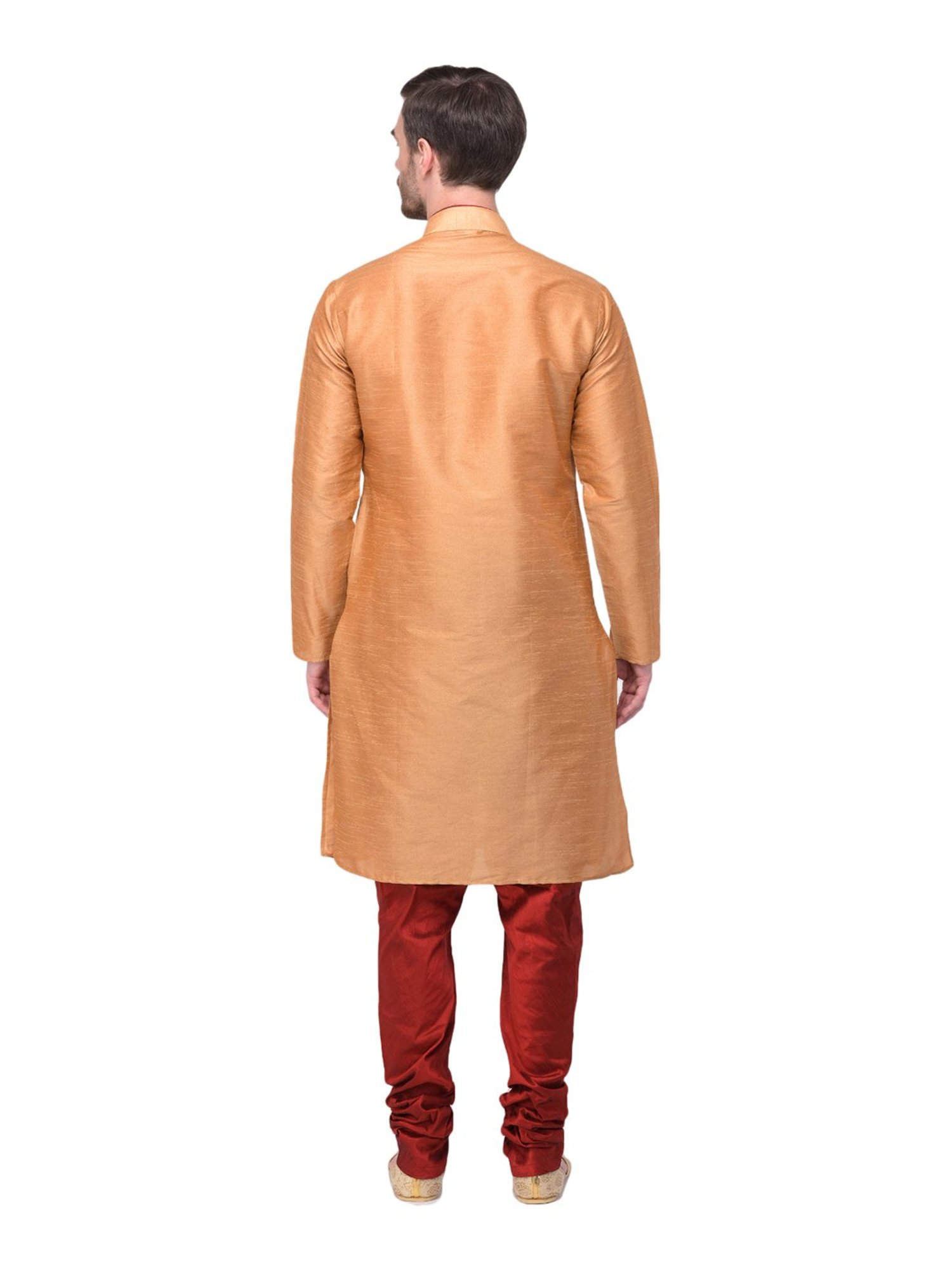 SG LEMAN Light Orange Kurta Bottom Set