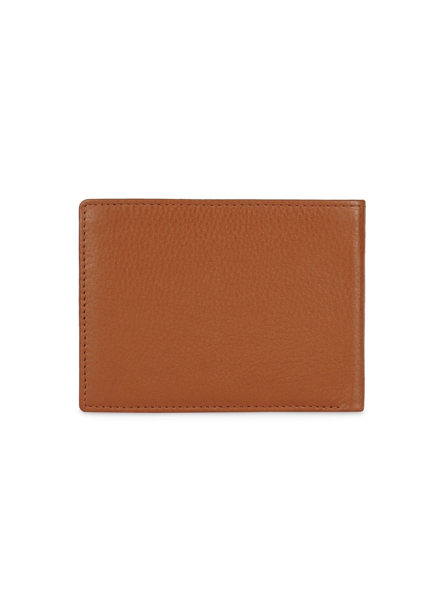 PERQUISITE Brown Casual Leather Bi-Fold Wallet for men