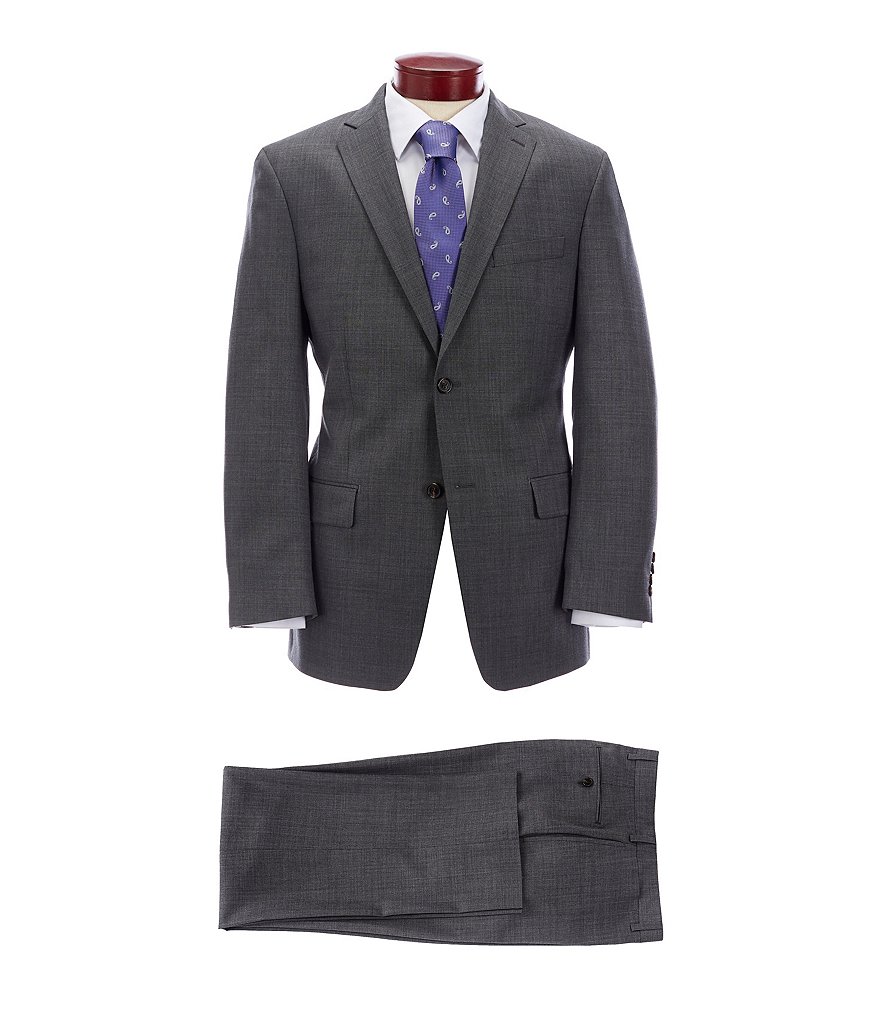 Ralph Ralph Lauren Athletic Fit Solid Grey Wool Suit
