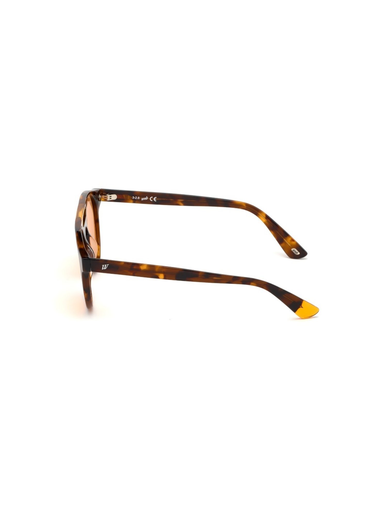 Web Eyewear Orange Cat Eye Unisex Sunglasses Designed in Italy