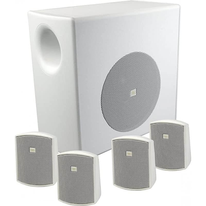 Control 50S/T-WH Surface-Mount Subwoofer for Subwoofer-Satellite Loudspeaker System, White