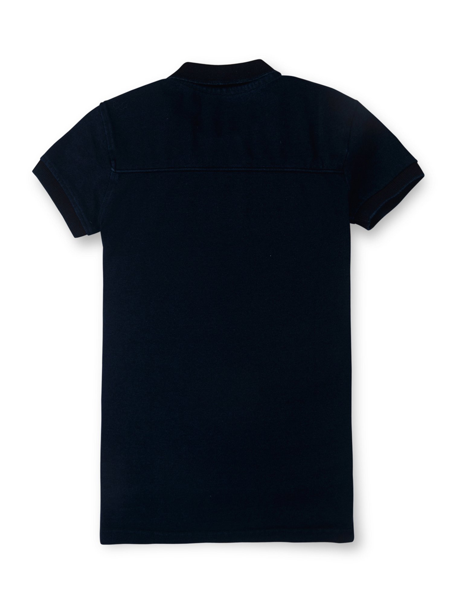 Palm Tree Boys Navy Solid Polo T-Shirt