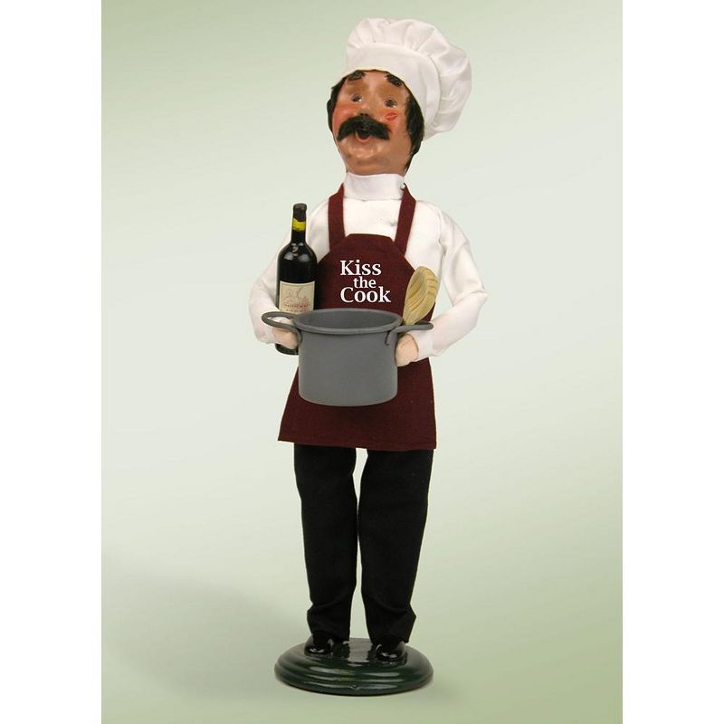Byers Choice 14" Festive Seasons Kiss the Cook Chef Christmas Figure
