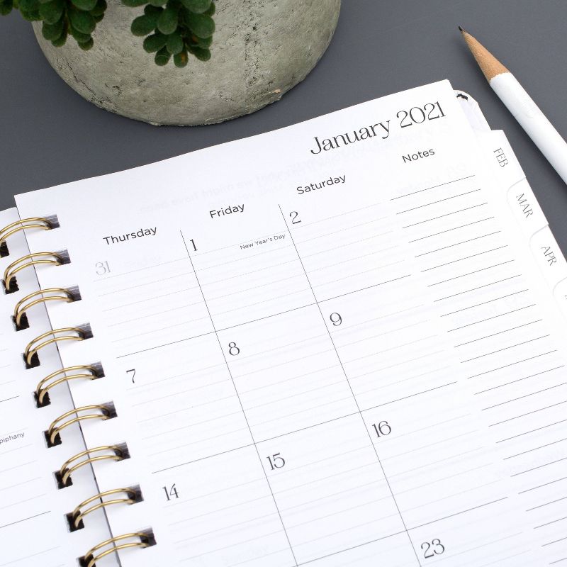 2021 Planner 5.875" x 8.5" Brooklyn Hardcover Lines - Cambridge