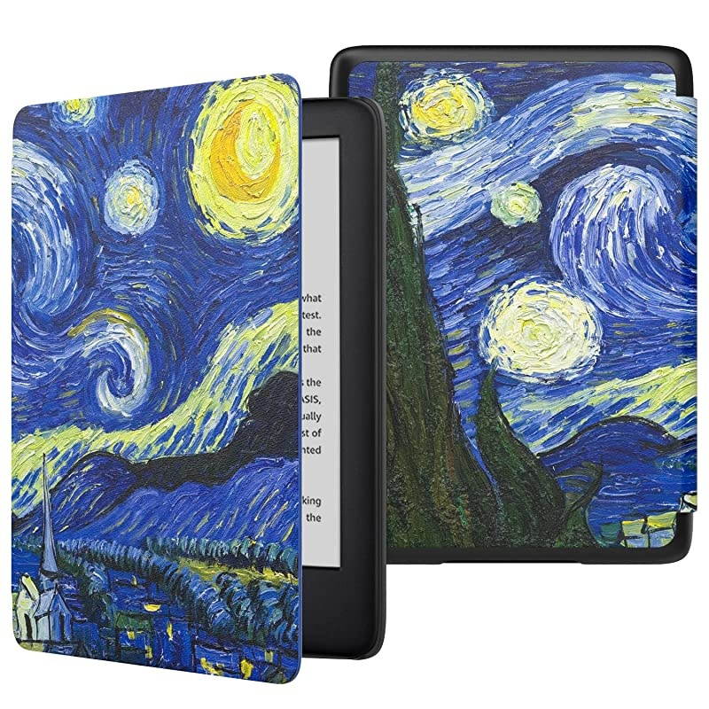 Case Fits All-New Kindle (10th Generation - 2019 Release Only), Thinnest Protective Shell Cover with Auto Wake/Sleep, Will Not Fit Kindle Paperwhite 10th Generation 2018 - Starry Night