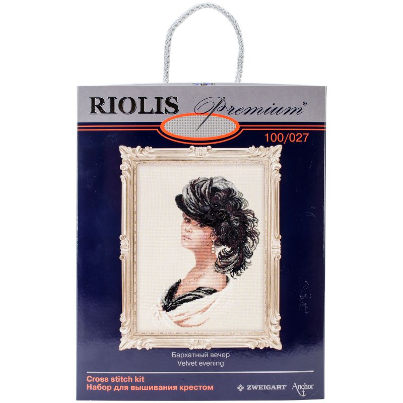 RIOLIS Counted Cross Stitch Kit 11.75"X15.75"-Velvet Evening (14 Count)