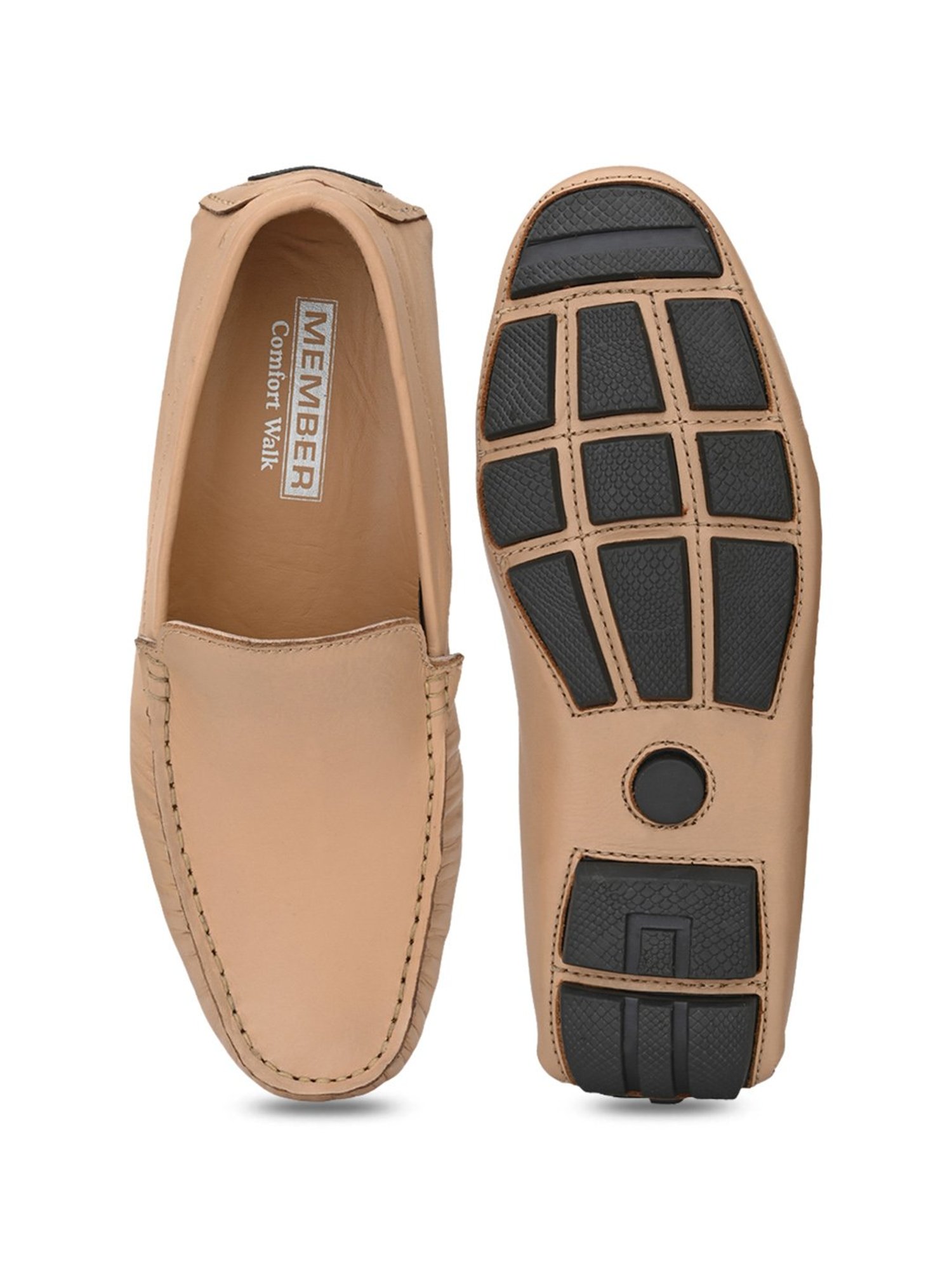 Delize Men's Beige Casual Loafers