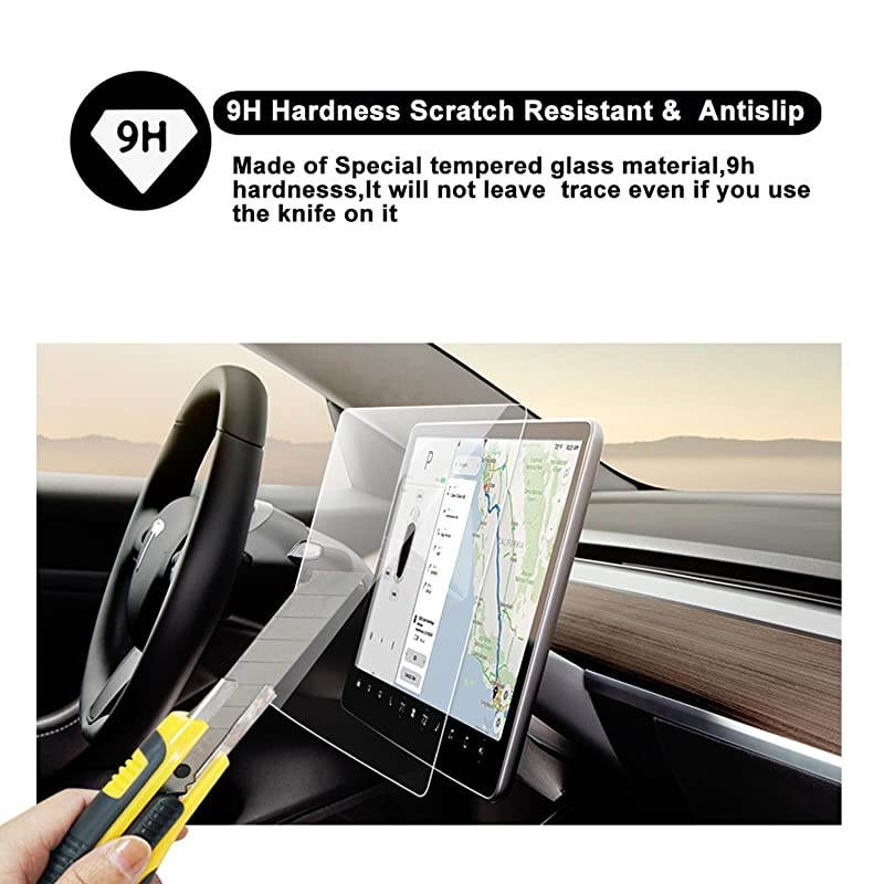 Model 3 Model Y 15quot Center Control Touchscreen Car Navigation Tempered Glass Touch Screen Protector P50 P65 P80 P80D Accessories 9H AntiScratch
