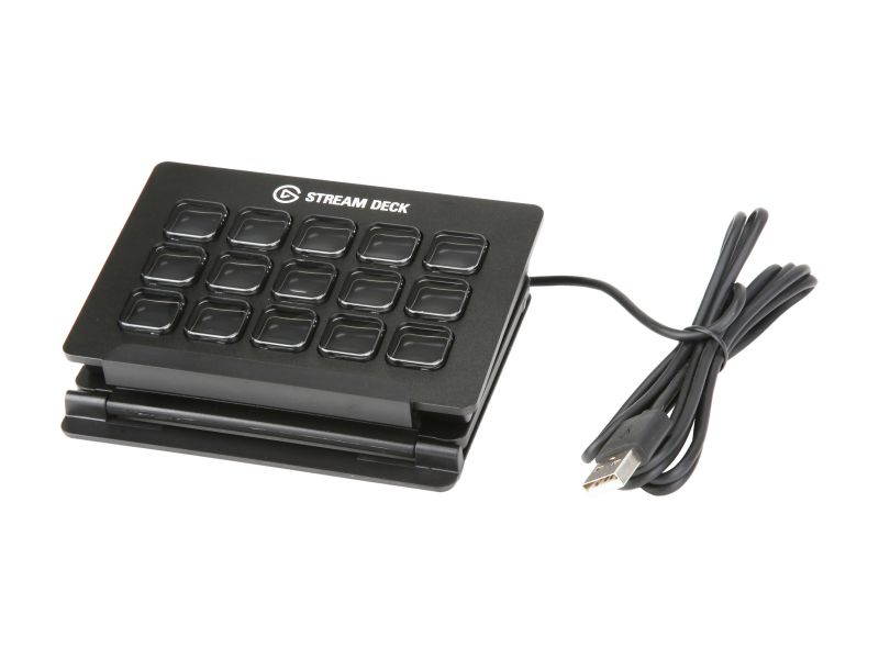 Elgato Stream Deck - Live Content Creation Controller with 15 Customizable LCD Keys, Adjustable Stand, for Windows 10 and macOS 10.11 or Later