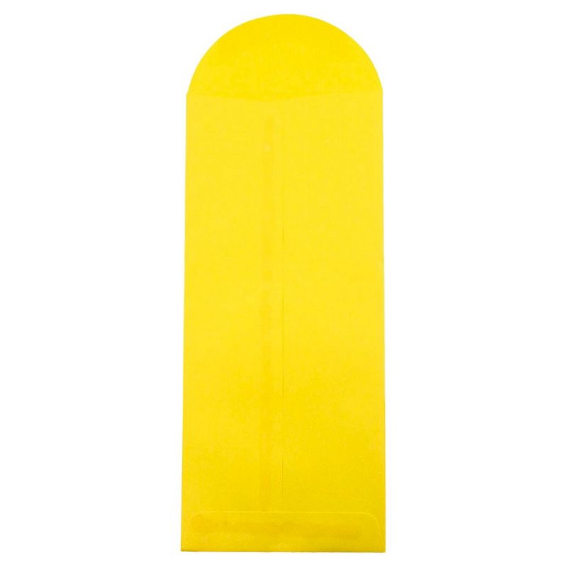 JAM Paper Brite Hue #14 Policy Envelopes, 5 x 11 1/2, 50 per pack, Yellow