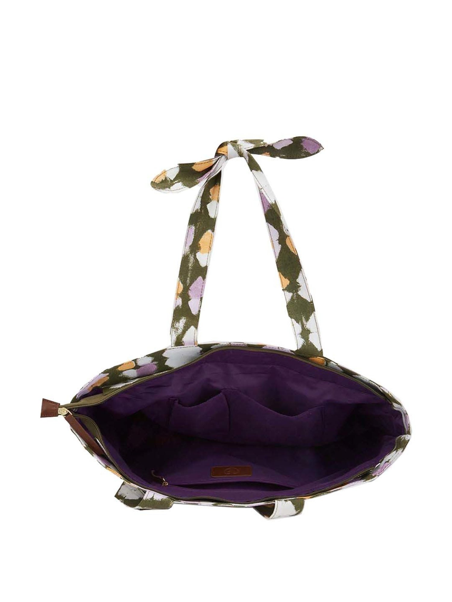 Call It Spring Black Combo Solid Large Tote Handbag