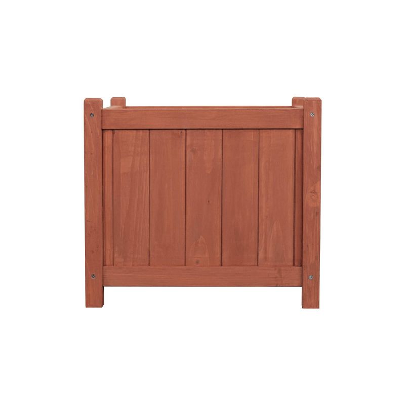 Square Planter Box - Brown - Leisure Season