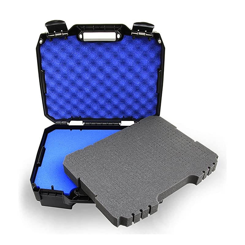 Wireless Microphone Travel Case Fits Up to 12 Mics Wireless Receivers and Transmitters for Shure Akg AudioTechnica Sennhesier Behringer Dynamic Vocal Cardioid Mic Systems