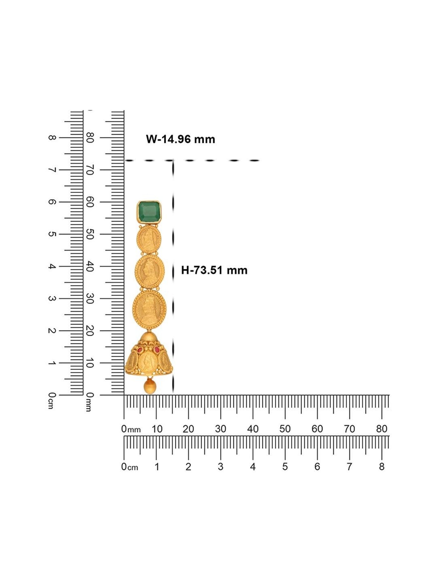 CKC 22k Gold Earrings for Women