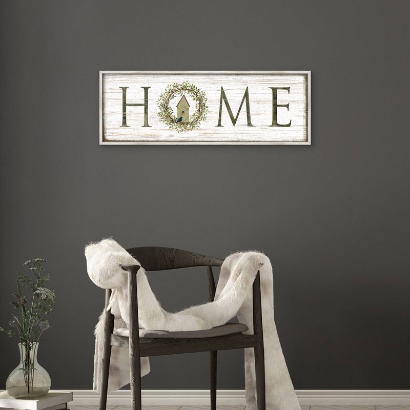 Home Panel By Beth Albert Framed Canvas Art Print - Masterpiece Art Gallery