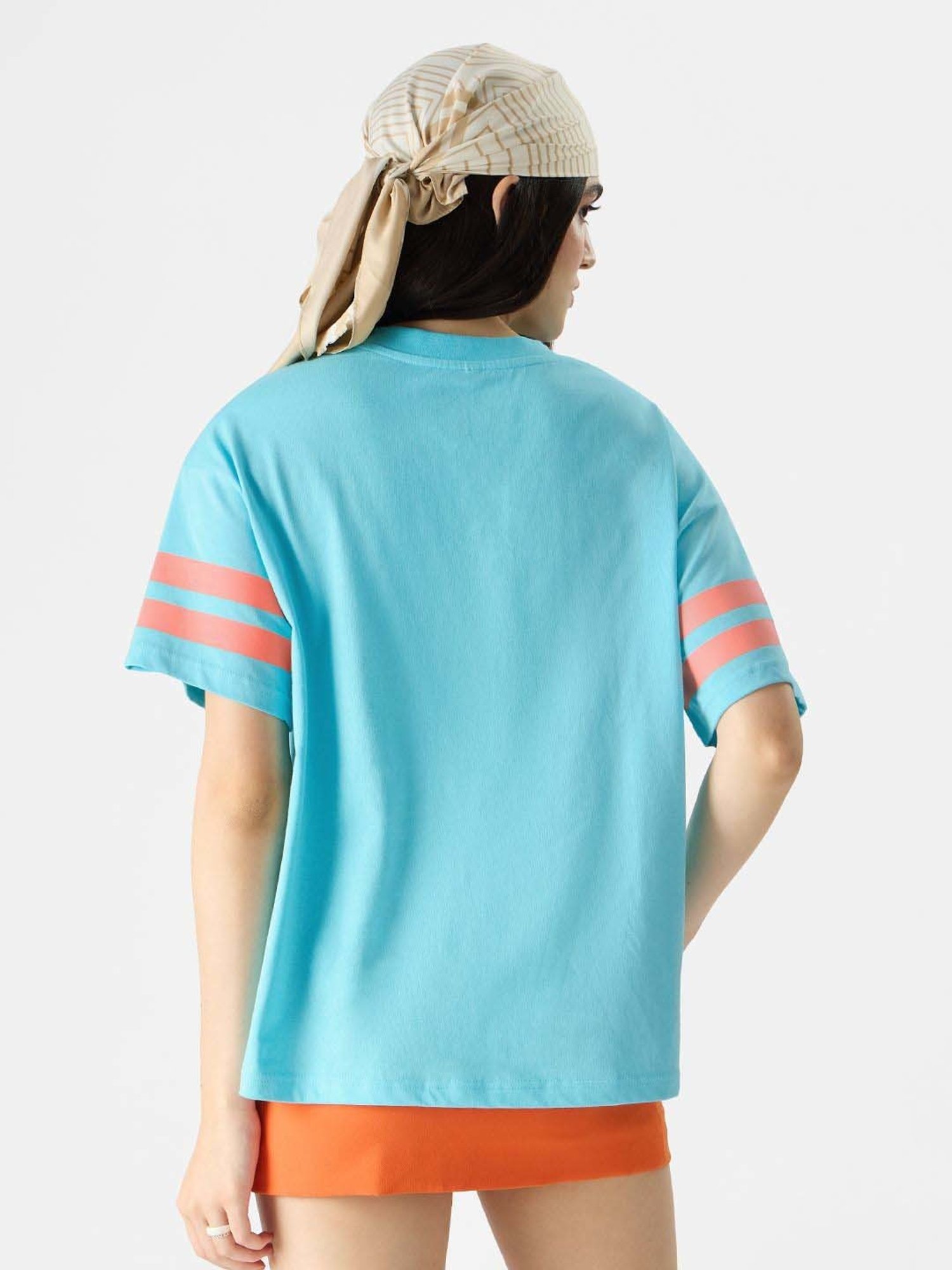 The Souled Store Blue Cotton Printed T-Shirt