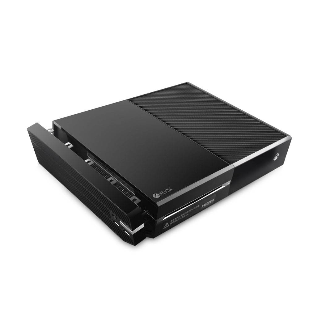 AGPtek 2 Ports USB Hub Cooling Fan for Gaming Xbox One Console Controller, BLACK