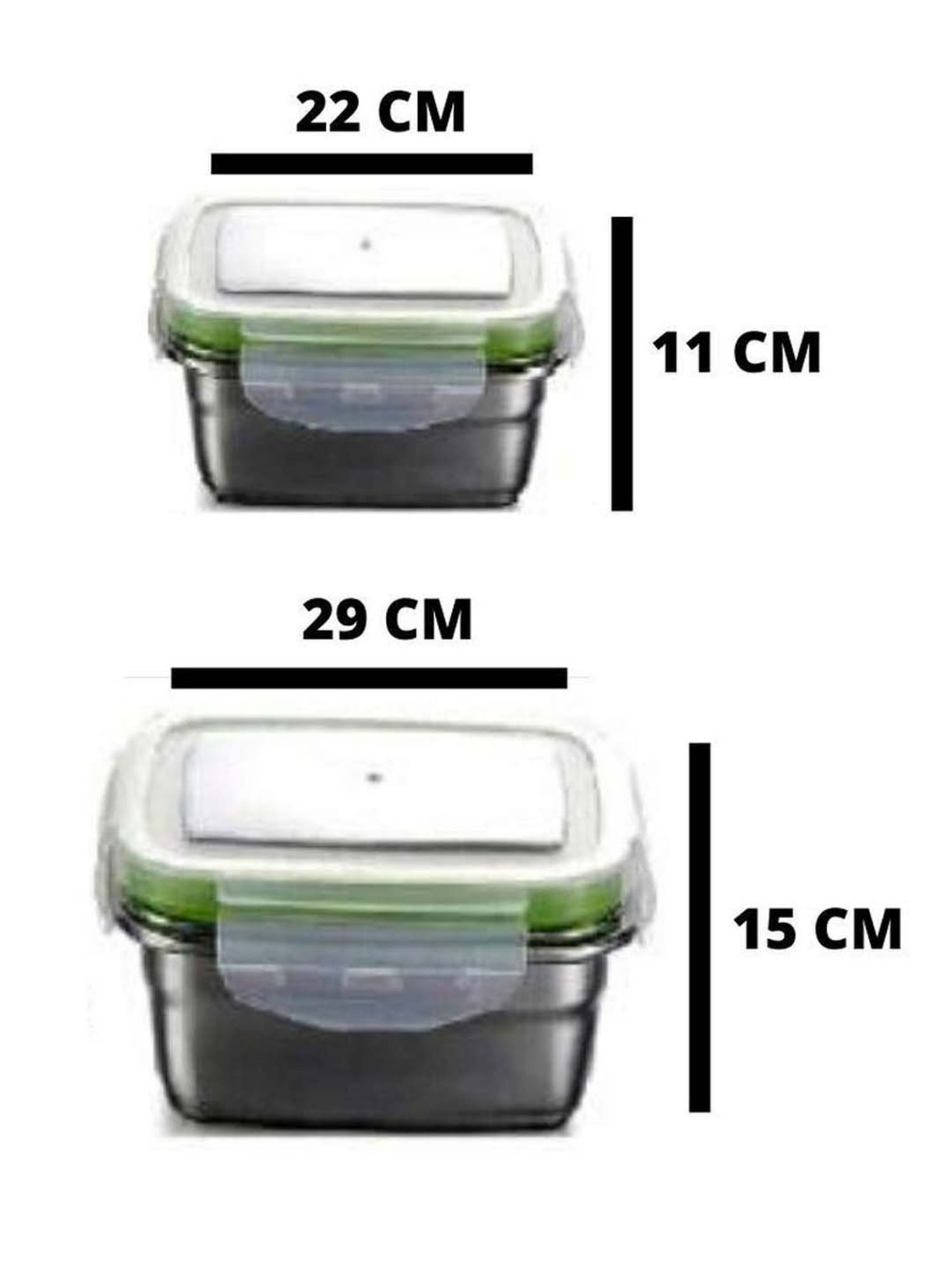 Milton Red Stainless Steel Small Tiffin Box - Set of 2