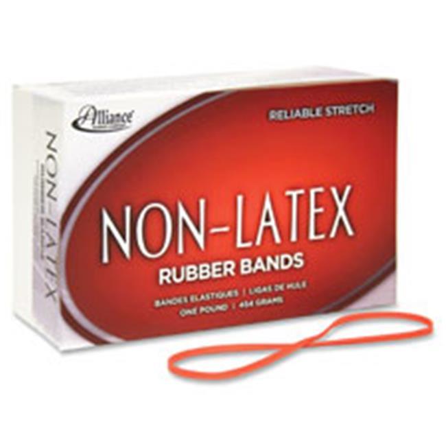Rubber Bands, Latex-free,3-1/2"x1/8",No.33,Orange,40/BG ALL37338